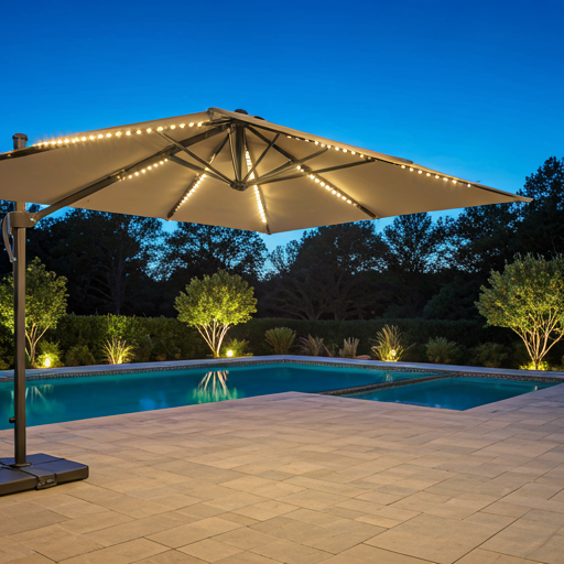 MyPatioSupply Evening Patio Umbrella